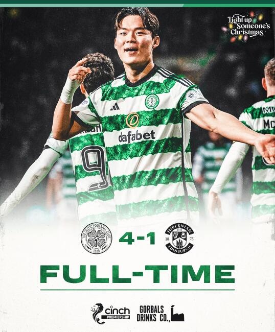 韩国前锋吴贤揆梅开二度，凯尔特人主场4-1轻取希伯尼安