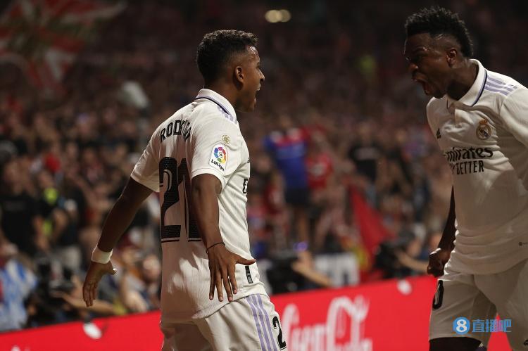 维尼修斯&罗德里戈均为皇马打进17粒欧冠进球,超越贝尔等名宿